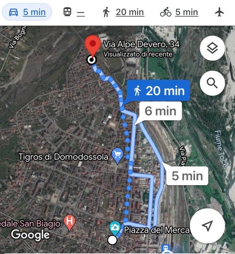 Apartamento "La Bella Della Cappuccina" Casa Con Parcheggio Interno Gratuito Domodossola Exterior foto